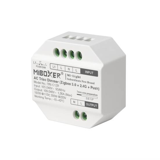 Диммер AC Triac (Zigbee 3.0 + 2.4G + Push) - Освещение от Luminance