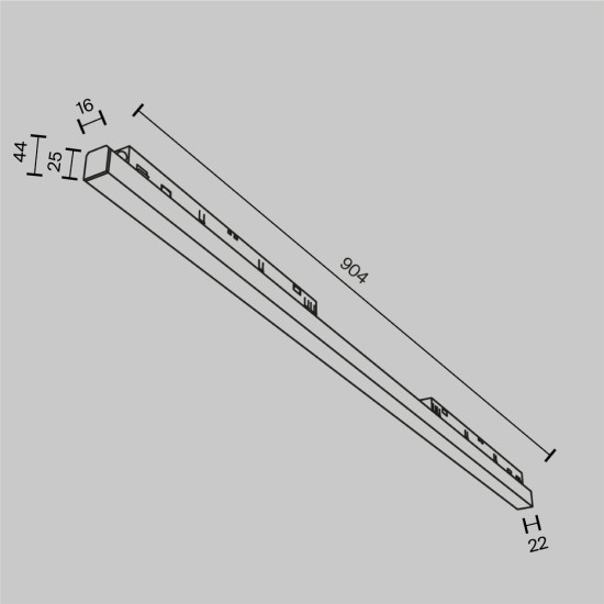 Siin Luminaire Basis EXILITY 2700-6000K 30W 120° Dim DALI 2, Must - Valgustus Luminance'ilt