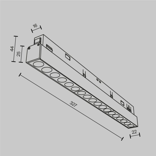 Siinivalgusti Points Exility 2700K 18W 36˚, Must - Valgustus Luminance'ilt