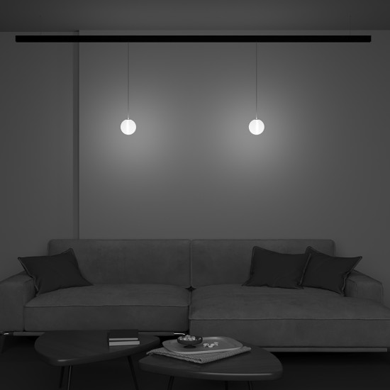 Siin Luminaire Luna EXILITY 2700-6000K 6W 360° Dim DALI 2, Must - Valgustus Luminance'ilt