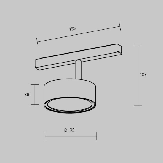 Siinivalgusti Rado Exility 3000K 18W 120°, Must/Messing - Valgustus Luminance'ilt