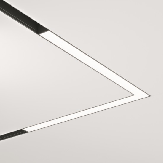 Siinivalgusti Basis Exility 3000K 24W 120°, Must - Valgustus Luminance'ilt