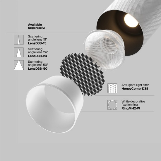 Siinivalgusti Artisan Exility 3000K 12W 36°, Must/Valge - Valgustus Luminance'ilt