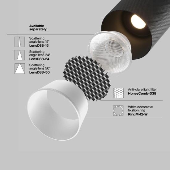 Siinivalgusti Artisan Exility 4000K 12W 36°, Must - Valgustus Luminance'ilt