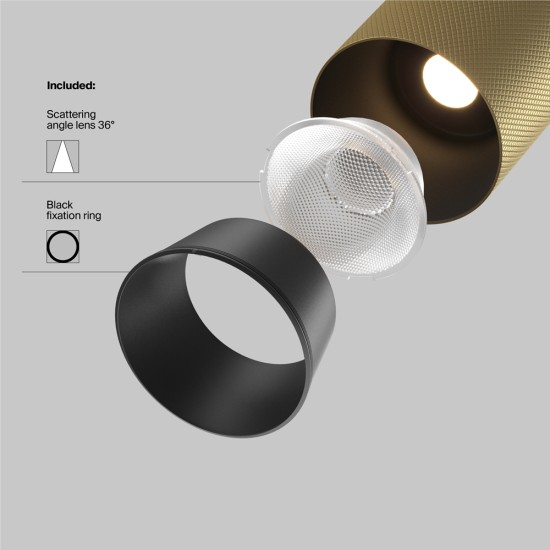 Siinivalgusti Artisan Exility 4000K 12W 36°, Must/Kuldne - Valgustus Luminance'ilt