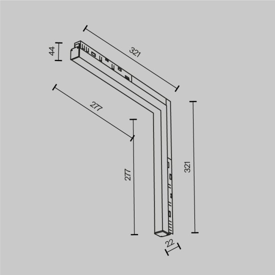 Siinivalgusti Basis Exility 3000-6000K 24W 120° hämardatav Smart, Must - Valgustus Luminance'ilt