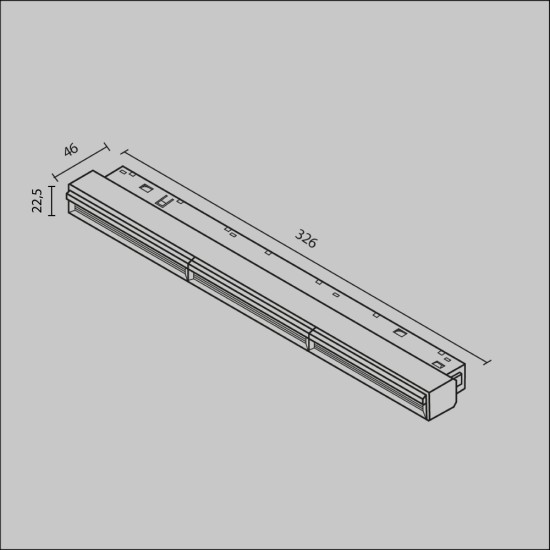Siinivalgusti Parete Exility 3000K 18W 120°, Must - Valgustus Luminance'ilt