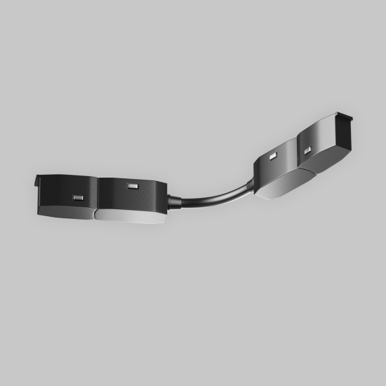 Raadiusega toiteühendus Exility, Must - Valgustus Luminance'ilt