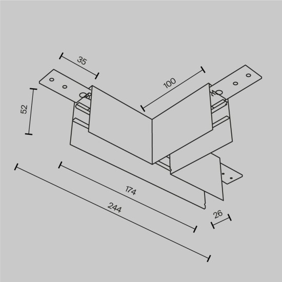 T-ühendus Exility pinnapealne, Valge - Valgustus Luminance'ilt