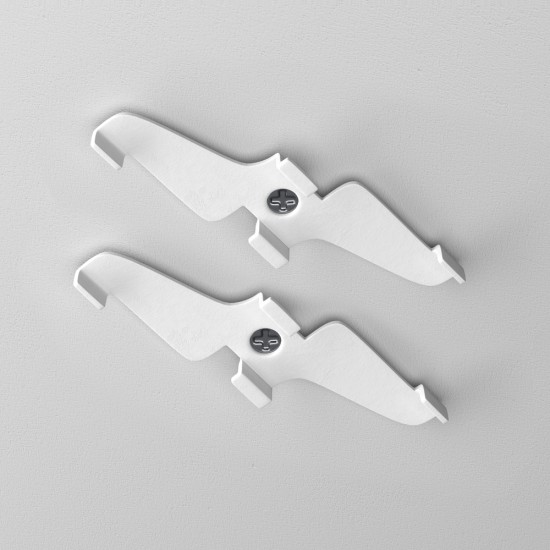 Pinnapealse paigalduse klamber Exility, Valge - Valgustus Luminance'ilt