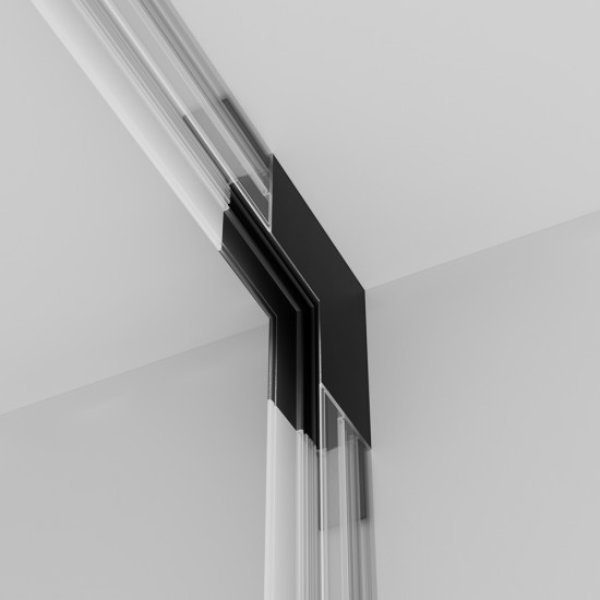 Sisemine L-ühendus Exility pinnapealne, Must - Valgustus Luminance'ilt