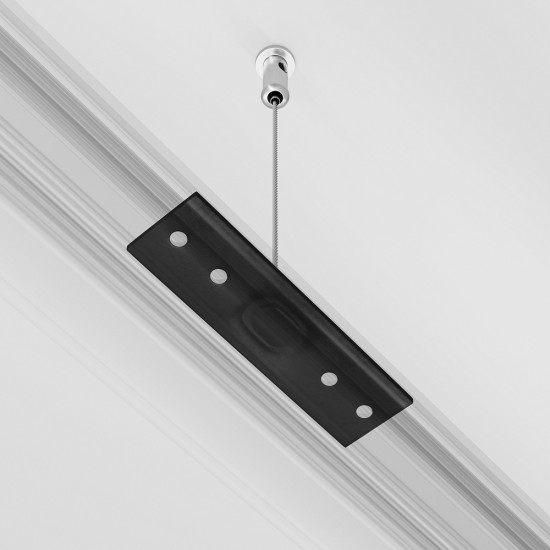 Riputuskomplekt 2 tk Exility, Must - Valgustus Luminance'ilt