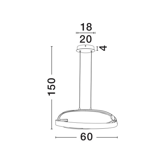 Rippvalgusti Olia 9104716 - Valgustus Luminance'ilt