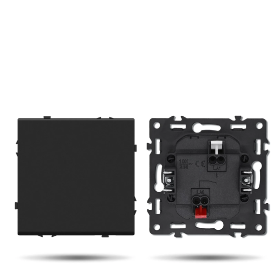 Single Switch "LUUM", Black - Lighting by Luminance