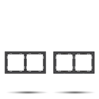двойная рамка “LUUM”, черный - Освещение от Luminance