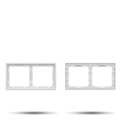 двойная рамка “LUUM”, белый - Освещение от Luminance