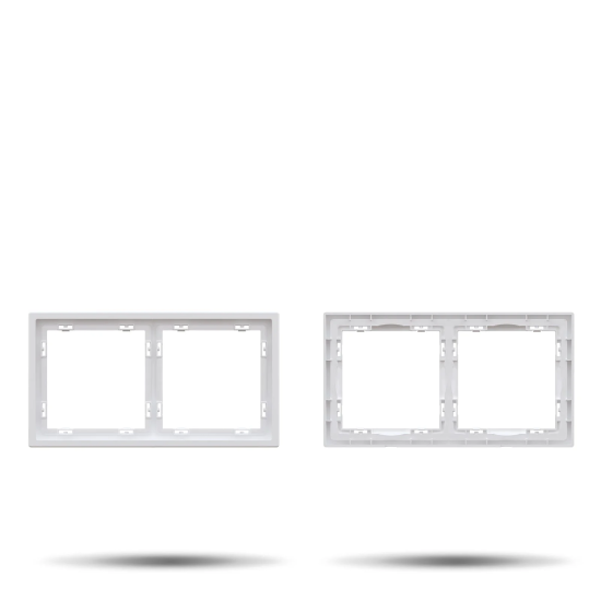 двойная рамка “LUUM”, белый - Освещение от Luminance