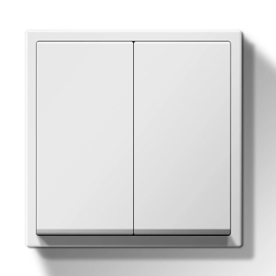 двойной выключатель "LUUM", белый - Освещение от Luminance