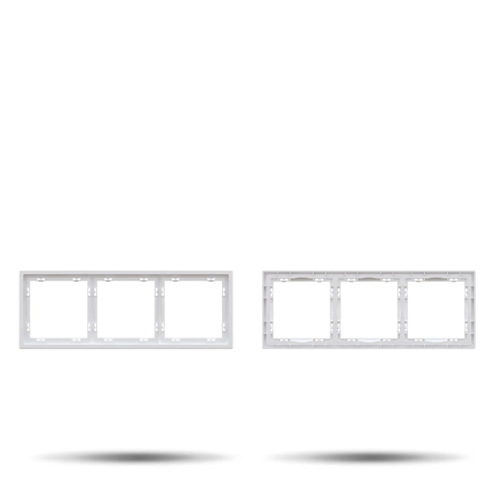 kolmene raam “LUUM”, valge - Valgustus Luminance'ilt