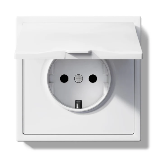 Pistikupesa "LUUM", kattega, IP44, valge - Valgustus Luminance'ilt