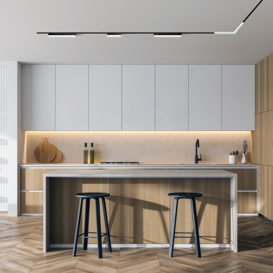 Corner SMART LINEAR track light - Lighting by Luminance