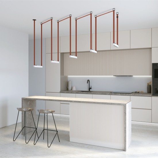Трековый светильник BELTY GRILL (белый, 32.3см, 4000К) - Освещение от Luminance