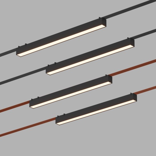 Трековый светильник BELTY LINEAR (черный, 64.2см, 3000К) - Освещение от Luminance