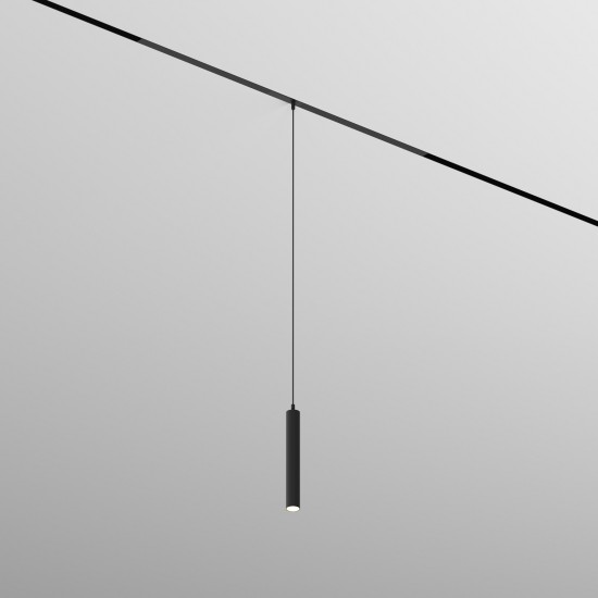Suspended SMART SPOT track light (black) - Lighting by Luminance