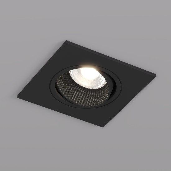 SPOT RODVIG recessed square light (black) - Lighting by Luminance