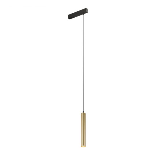 Suspended SMART SPOT track light (gold) - Lighting by Luminance
