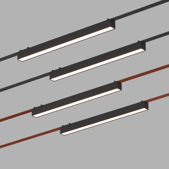 Трековый светильник BELTY LINEAR (черный, 64.2см, 4000К) - Освещение от Luminance
