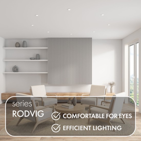 SPOT RODVIG recessed round light (white) - Lighting by Luminance