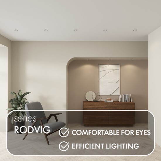 SPOT RODVIG recessed round light (grey) - Lighting by Luminance
