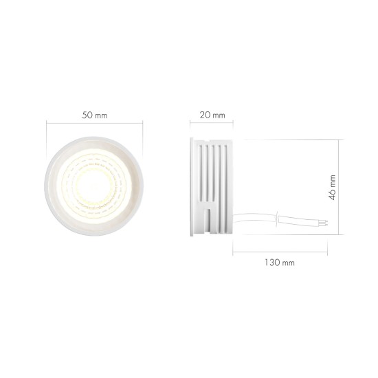 DENKIRS mittedimmerdatav LED-moodul (4000K) - Luminance