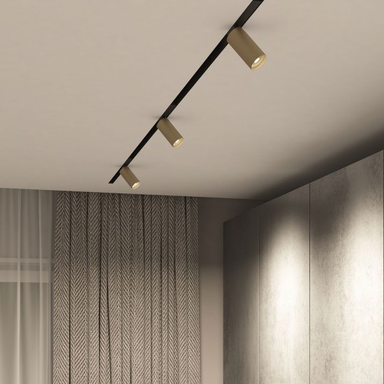 Directional SMART SPOT track light (gold, 9W) - Lighting by Luminance