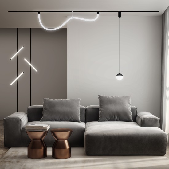 Flexible SMART RAY track light - Lighting by Luminance