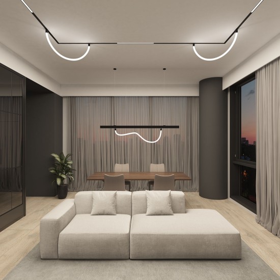 Flexible SMART RAY track light - Lighting by Luminance