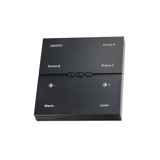 SMART wall control panel (battery-powered) (black) - Lighting by Luminance