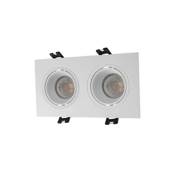 SPOT RODVIG recessed double rectangular light (white) - Lighting by Luminance