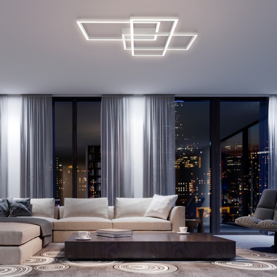 Laevalgusti Rida, valge, W680 mm - Valgustus Luminance'ilt