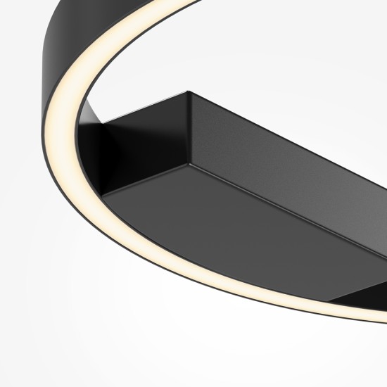 Laevalgusti Rim, must, D400 mm - Valgustus Luminance'ilt