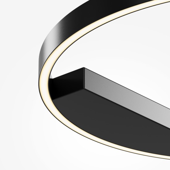 Laevalgusti Rim, must, D600 mm - Valgustus Luminance'ilt