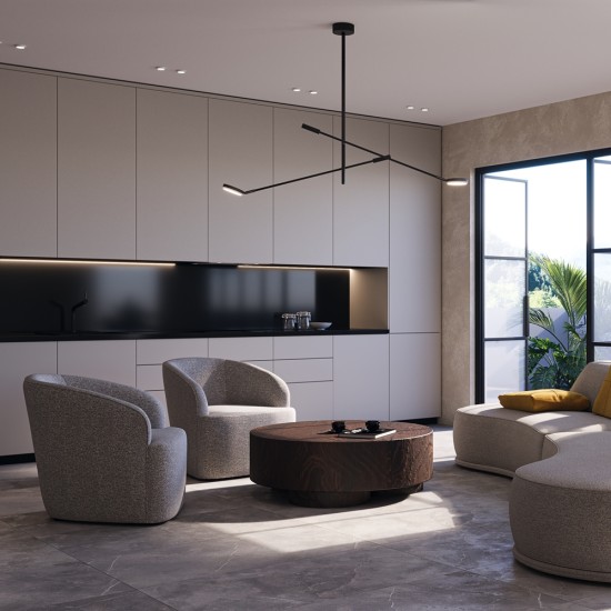 Laevalgusti Fad, must, W230 mm - Valgustus Luminance'ilt