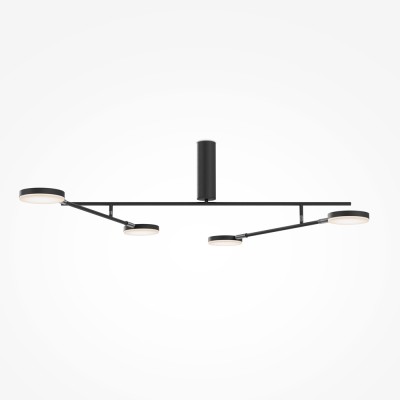 Ceiling luminaire Fad, Black, W693 mm - Lighting by Luminance