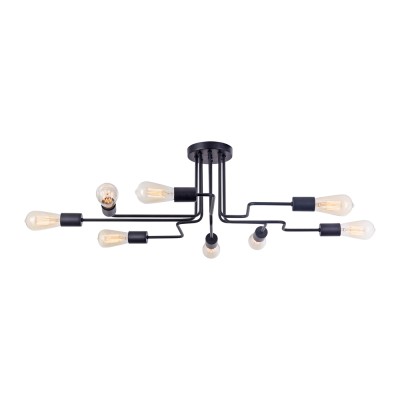 Ceiling luminaire Gilbert, Black, W870 mm - Lighting by Luminance