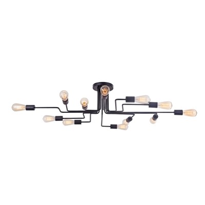 Ceiling luminaire Gilbert, Black, W1230 mm - Lighting by Luminance
