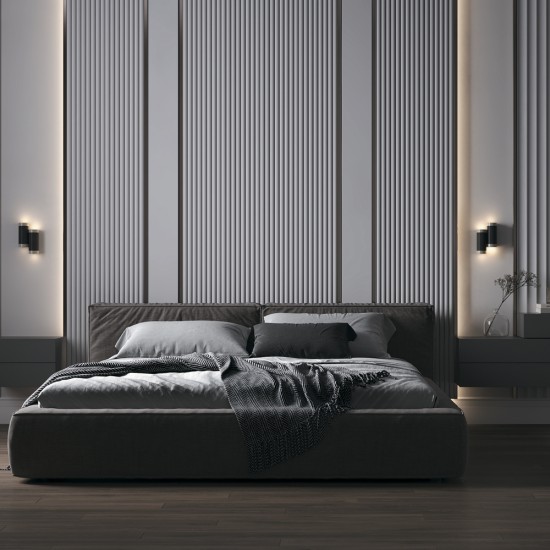 Black Wall Lamp | KILT | C027WL-L10B, must - Valgustus Luminance'ilt