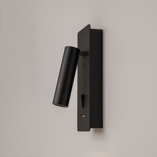 Black Wall Lamp | Mirax | C041WL-L3B3K, must - Valgustus Luminance'ilt