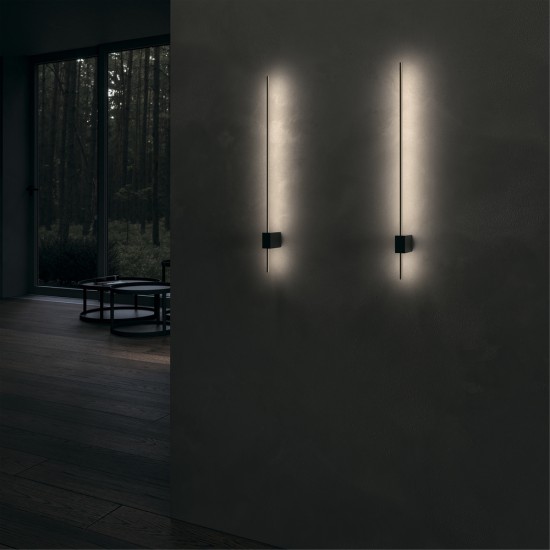 Black Wall Lamp | Pars | C070WL-L6GB3K, must, W30 mm - Valgustus Luminance'ilt