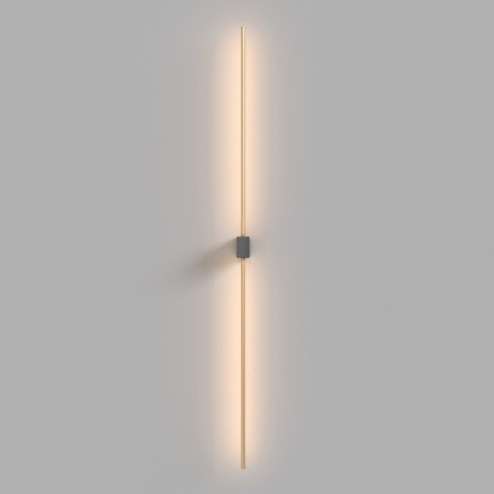 Black Wall Lamp | Pars | C070WL-L6GB3K, must, W30 mm - Valgustus Luminance'ilt